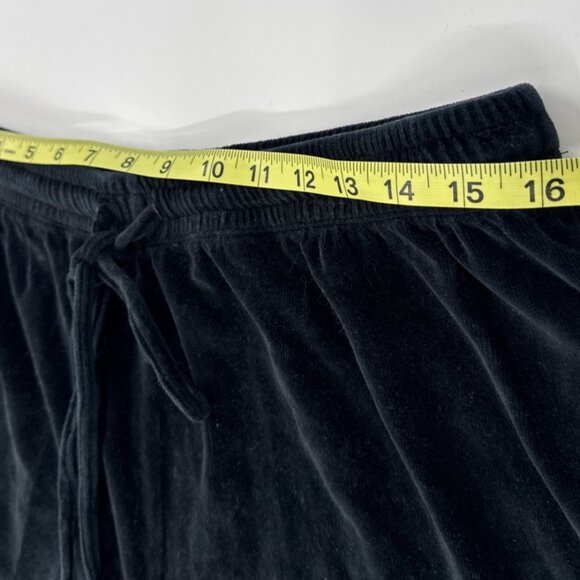 MICHAEL SIMON Womens Pant Suit Set Black Velour Christmas Embroidered Holiday - Picture 9 of 16